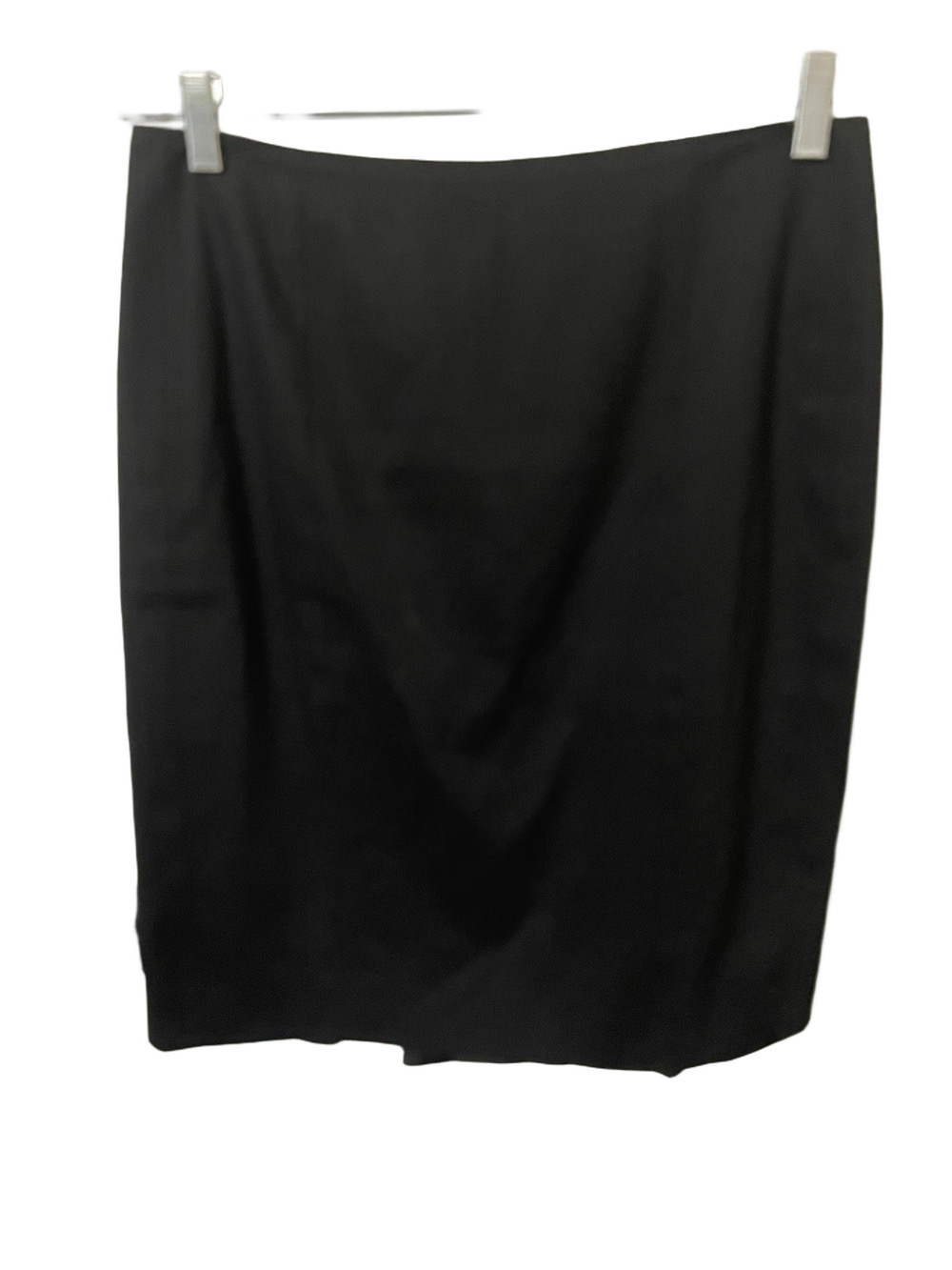 Carlisle Black Cotton Blend Skirt with Back Pleats Size 6